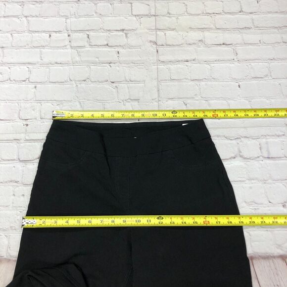 Coldwater Creek Women Pull On Pants Size 12 Black Rayon Blend B251 -27 - Picture 4 of 16